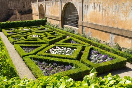 Beetanlage im Boboli-Garten Beet im Renaissancegarten
