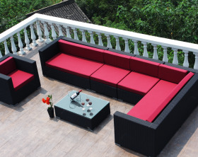 Design Polyrattan-Lounge