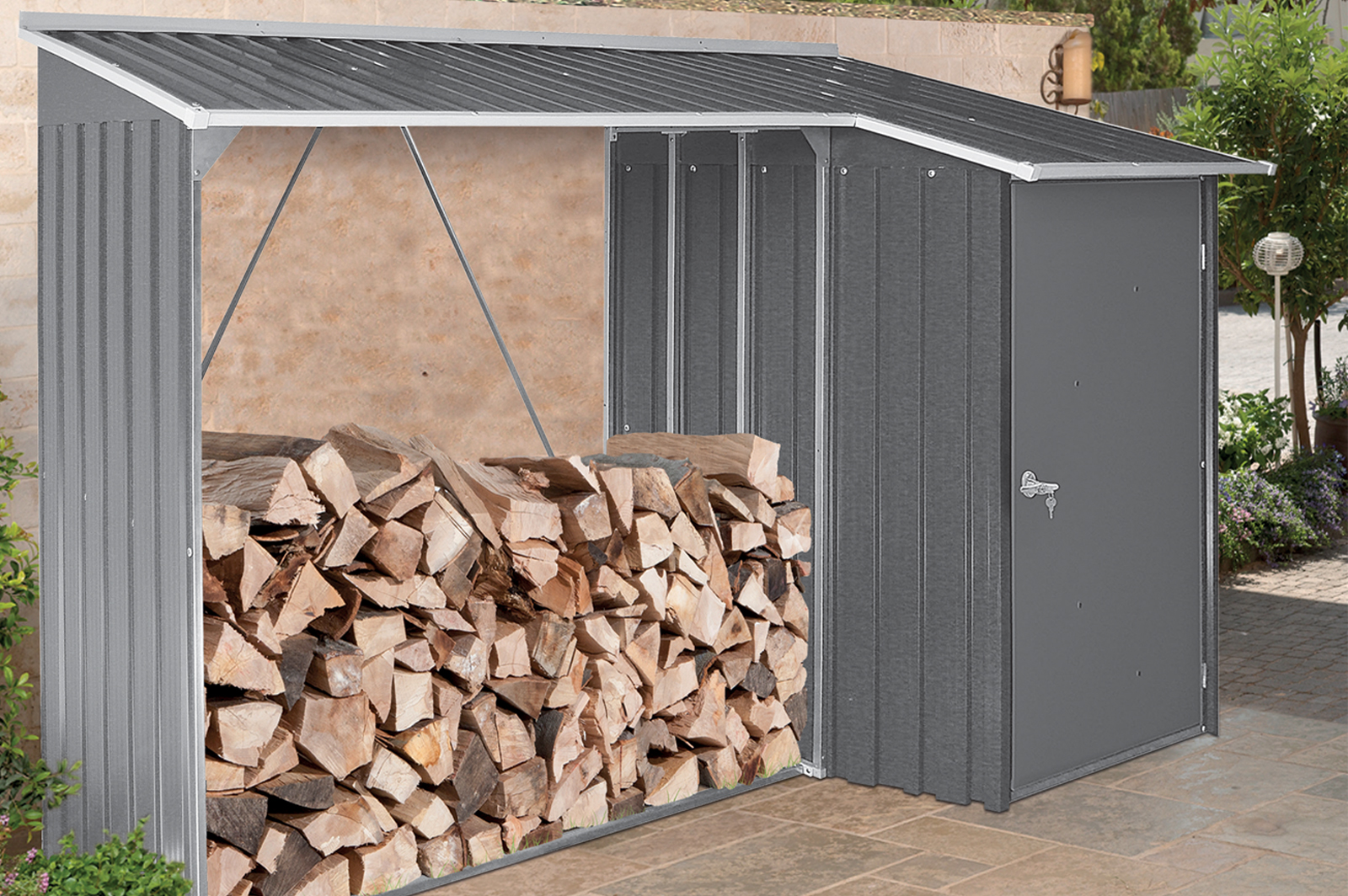 Kaminholz-Lagerung » GARTENMOEBEL.DE